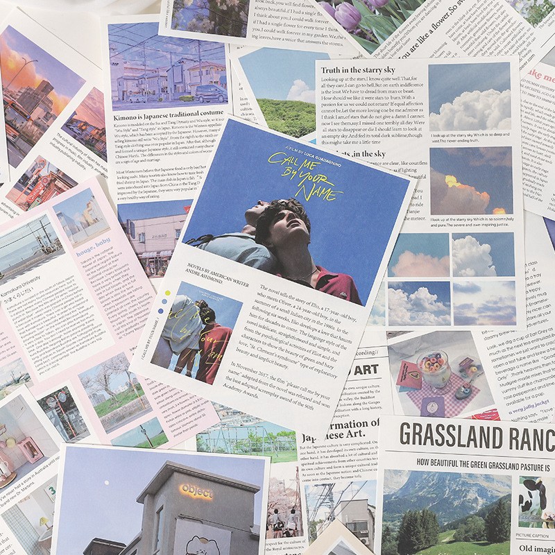 다꾸 페이퍼 세트 vol 104 영화 풍경 배경지 종이 스크랩 다이어리 빈티지 벽 꾸미기 3,300원