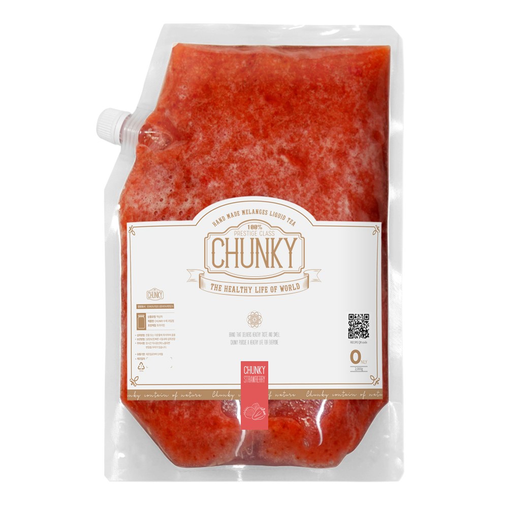 청키 수제 딸기청 카페용 딸기라떼 과일청 대용량, 2kg, 1개입, 1개 30,800원