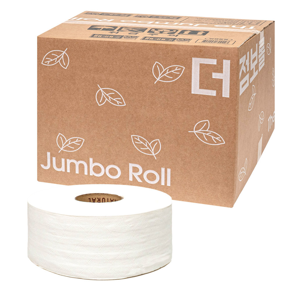 더 점보롤 업소용 2겹 롤 화장지, 16롤, 1박스, 140m 24,500원