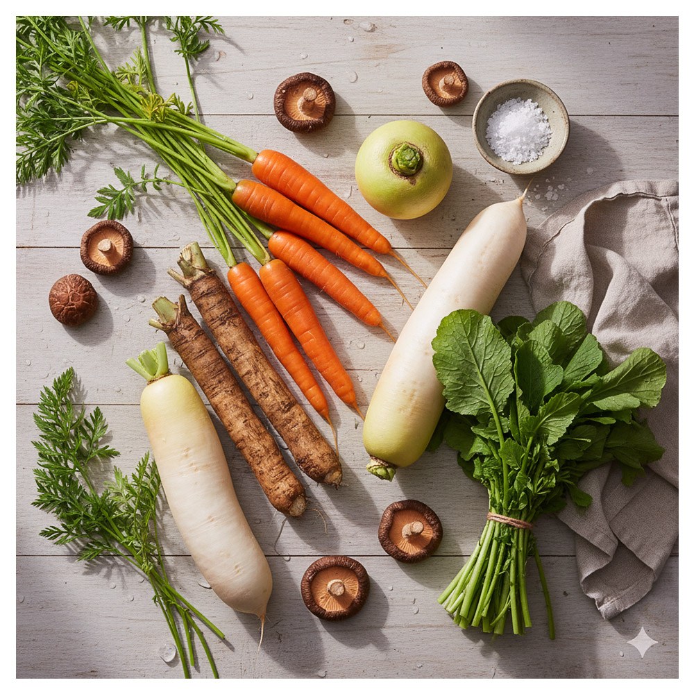 국내산 유기농 야채수 4종 채소세트 (당근,우엉,시래기,표고버섯) 53,900원