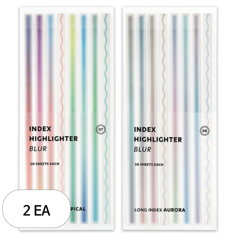 아이코닉 인덱스 하이라이터 스티커 롱블러 2종 35,440원