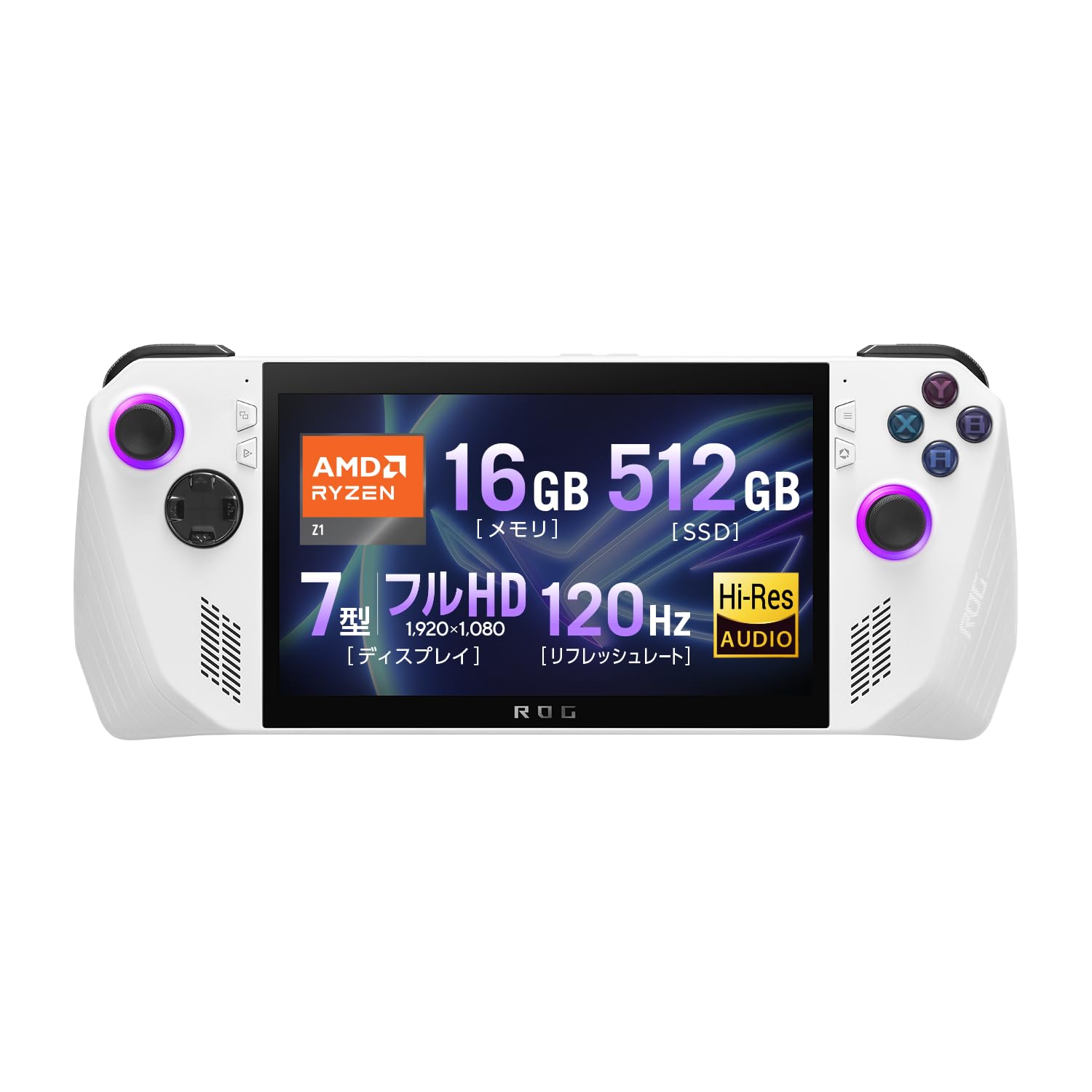 ASUS PC ROG Ally RC71L 7 Ryzen Z1 16GB SSD512GB 120Hz Windows11 608g RC71L-Z1512 게이밍 인치 922,220원