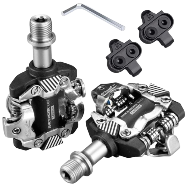 [RACEWORK] 경량 MTB 클릿페달 (시마노호환 클릿포함) - 클릿패달, 1세트, 블랙 39,900원