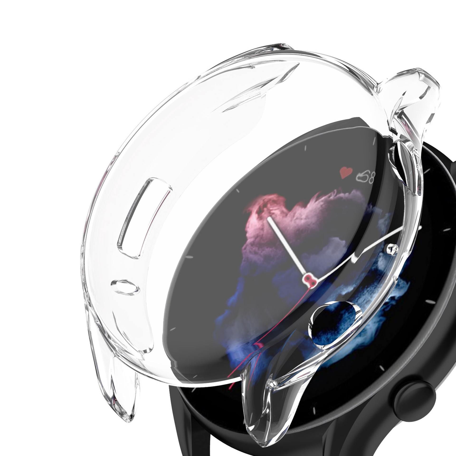 아이디스킨 어메이즈핏 GTR3 GTR3 프로 액정보호 풀커버 TPU 케이스, 투명 (TPU) 3,200원