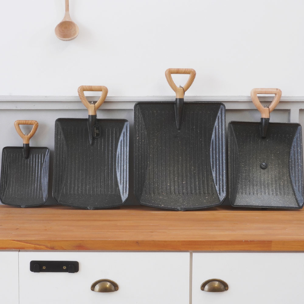 플라잉쿡 쿡스랩 삽 그리들 캠핑 고기 코팅 전골 사각 불판 그릴 팬 바베큐그릴 받침대, 1개 44,900원