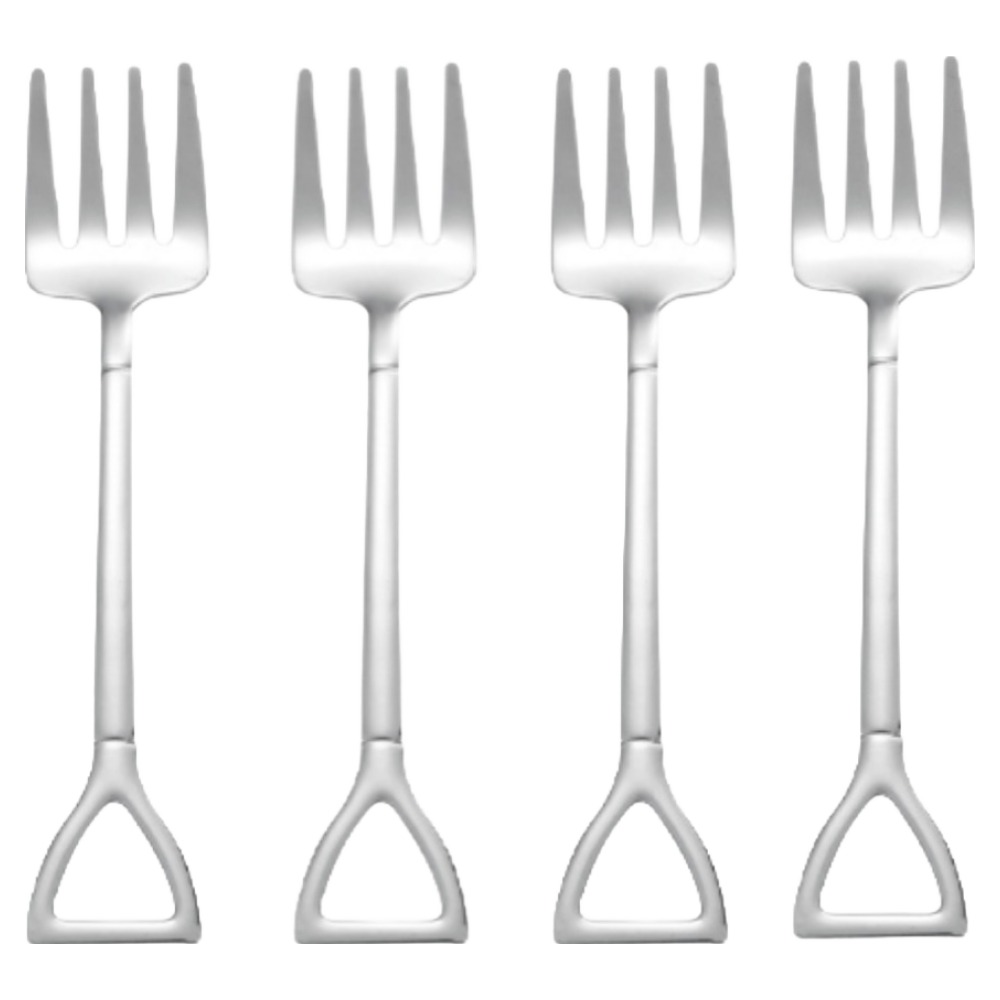 센스팡 스텐304 삽모양 티스푼 미니 포크, 단일 색상, 4개 5,780원