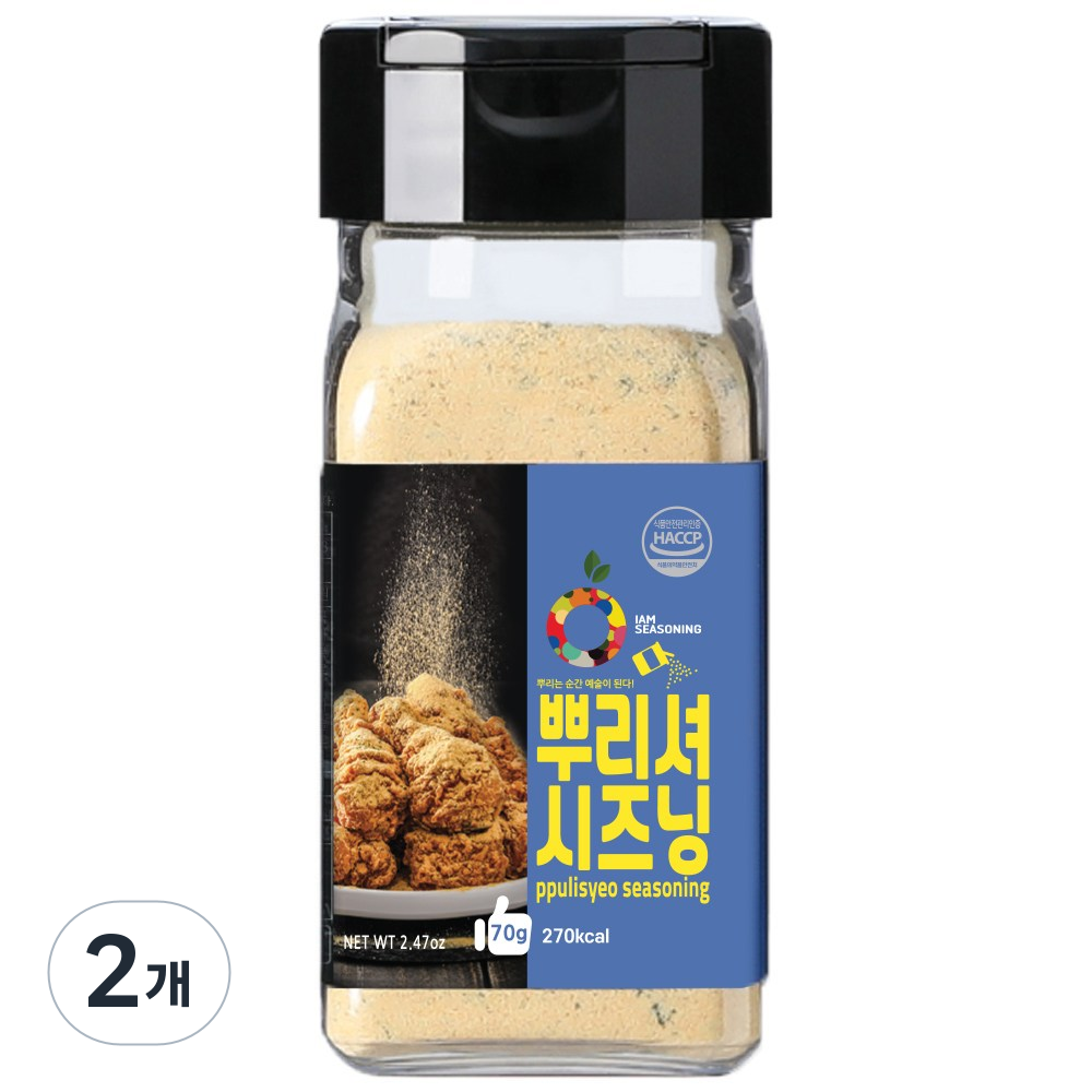 아이엠소스 뿌리셔시즈닝, 2개, 70g 12,930원