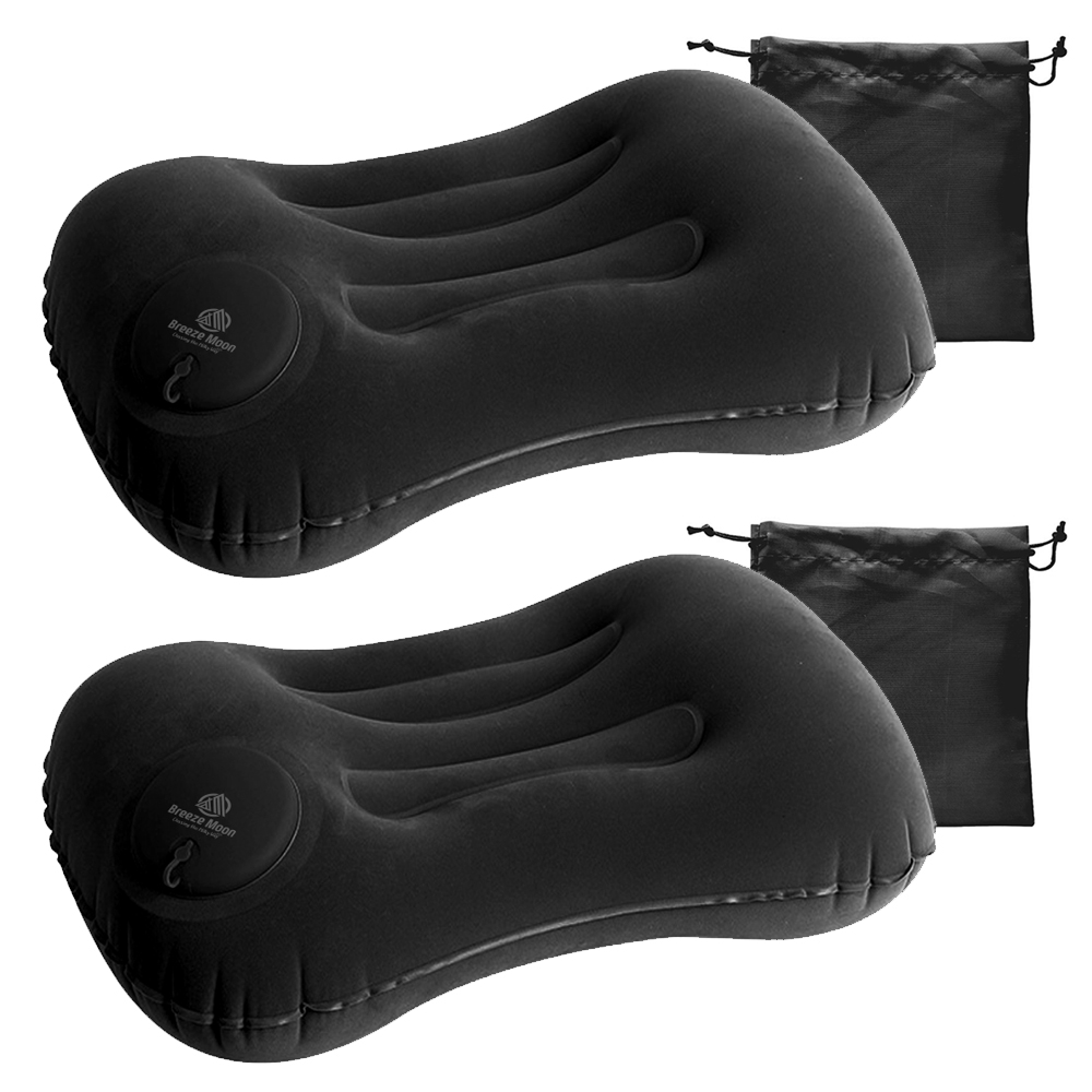 브리즈문 푸시푸시 휴대용 에어베개 2p + 보관 파우치 2p 세트 7,600원