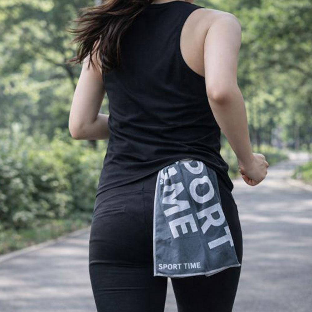 준랩 라이트핏 스포츠타올 1+1 대형 사이즈 30x100cm, 1개, 블랙+그레이 11,800원