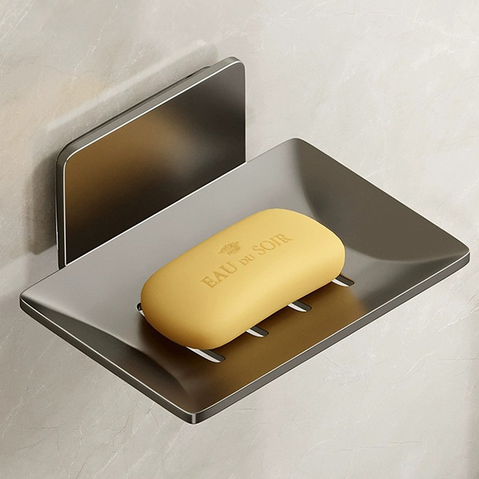 리빙공감 심플 무타공 벽걸이 비누 받침대, 그레이, 1개 7,600원