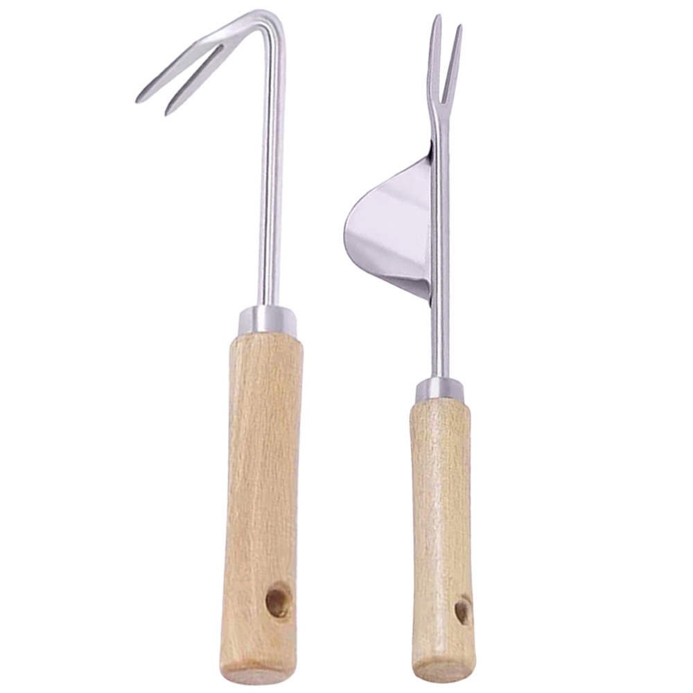 투데이리빙 2종 세트 잡초 제거기 뿌리 제거 호미 괭이 제초 기구 약초 뽑기 농기구 정원 농장 관리 도구 다용도 쇠스랑 갈퀴 8,200원