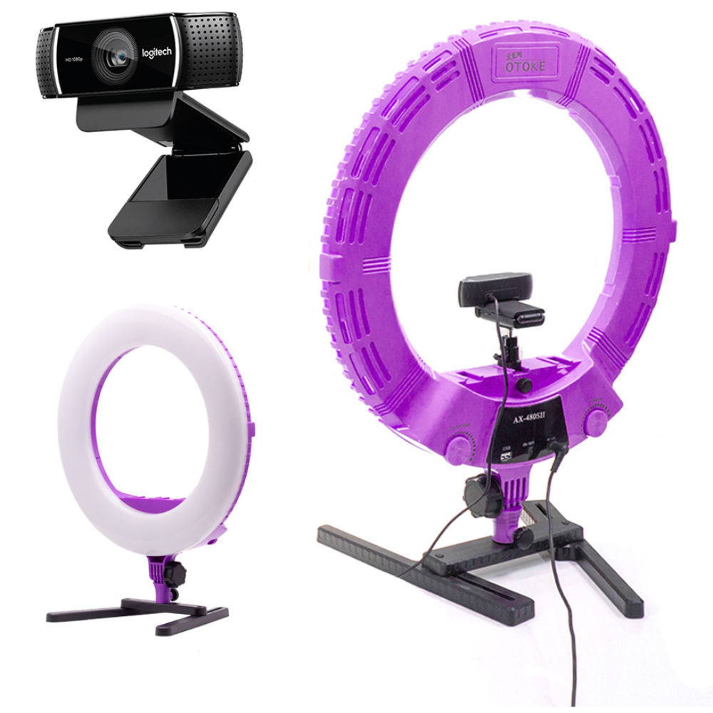 C922 웹캠 오토케링2 컬러링 세트 여캠 먹방 뷰티 메이크업 링라이트 조명 개인방송 온라인수업 265,000원