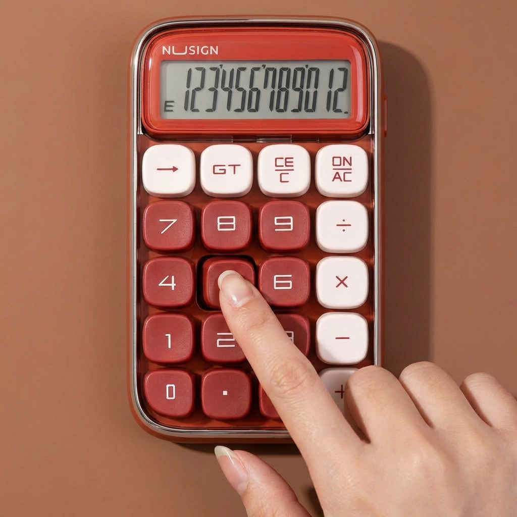 만능상점 쫀쫀버튼 누르는감촉이좋은 키감 계산기 레트로 42,280원