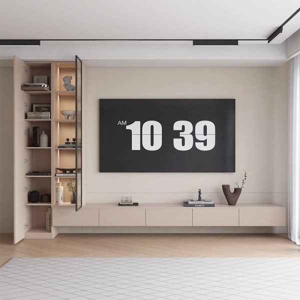 원목 TV 캐비닛 결합형 벽 심플 와인 2,567,900원