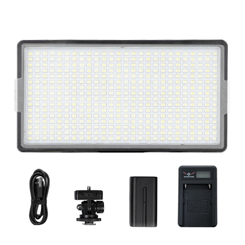 주닉스 LED416 비디오 방송용 라이브 조명 색온도 밝기 조절 416pcs 라이트 풀패키지, 1개 59,000원