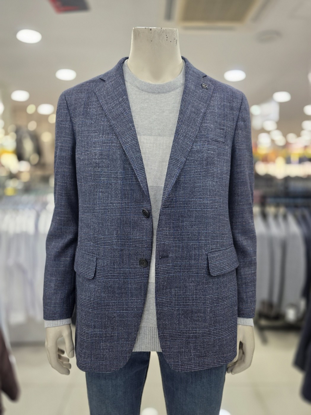 인디안 웰메이드 남성 기본핏 울혼방 체크 자켓 MAC FF5S 1441 195,000원