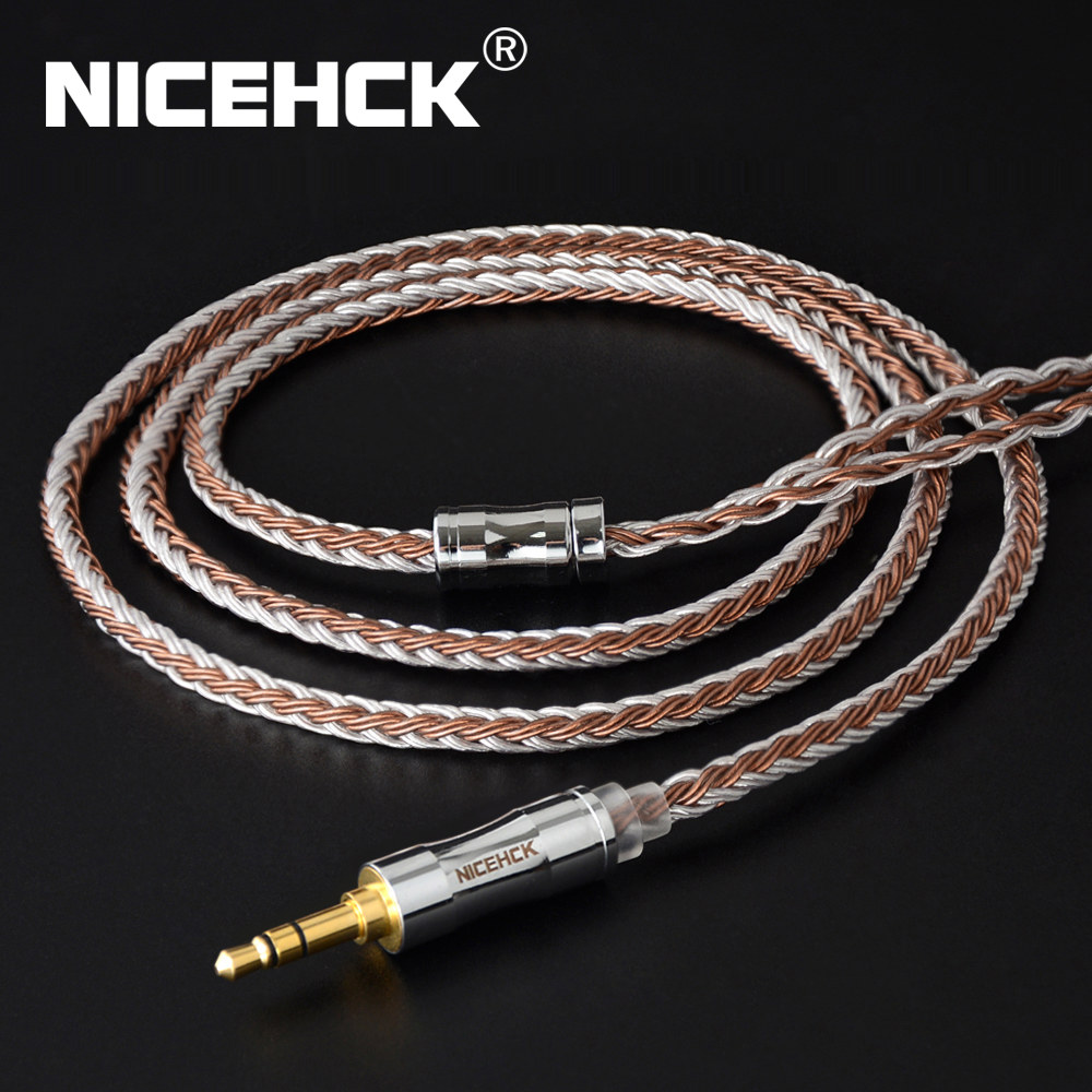 NiceHCK C16 5 16 코어 구리 실버 혼합 케이블 3 2 4 4mm 플러그 MMCX 핀 QDC LZ A7 ZSX C12 V90 NX7MK4 // BL 03 27,000원