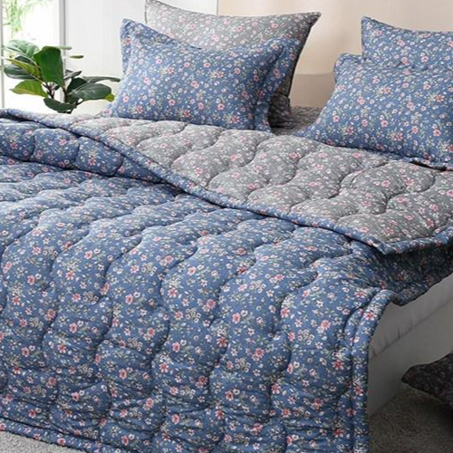 먼지없는 전사 마이크로 들꽃 사계절 이불 단품/세트 SS/Q, 들꽃 블루Q 44,900원