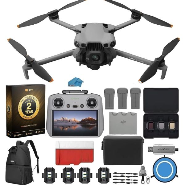 DJI 미니 5 프로 플라이 모어 콤보 PLUS (DJI RC 2 컨트롤러 포함, 화면 탑재) 접이식 드론 카메라 1인치 CMOS 4K 드론 초보자용 전방위 장애물 감지 Act 3,300,200원