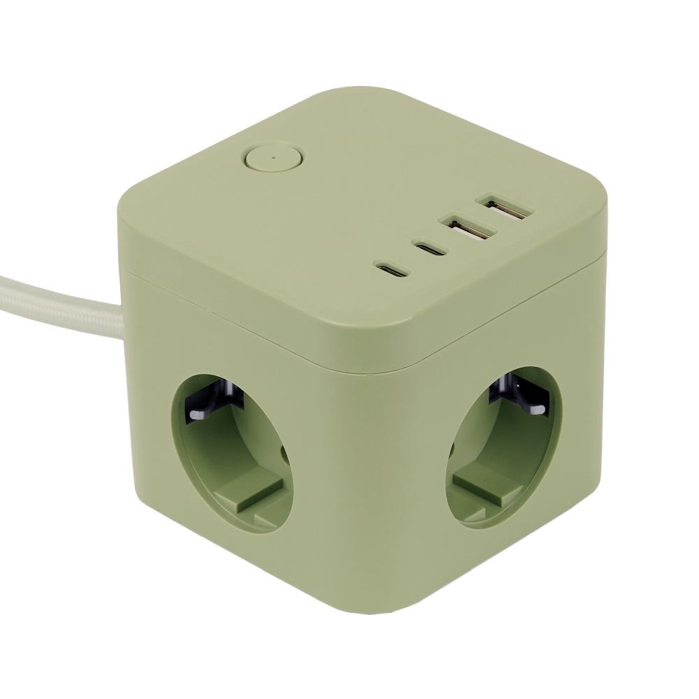 라이프썸 큐브 멀티탭 3구 4포트 USB C타입 1.8m (LFS-HA53) 10종 택1, 1개, 세이지그린 29,900원