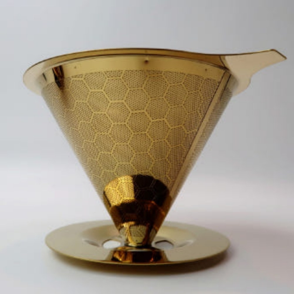 원두걸스 커피 티타늄 드리퍼 드립퍼 반영구, 1개, 골드 3-4인용 8,800원