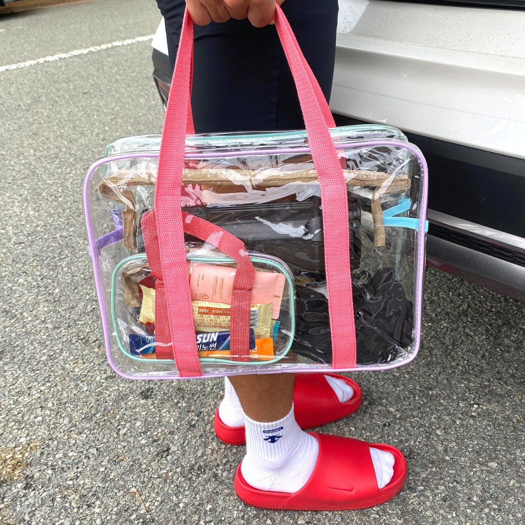 히온 방수 물놀이 호캉스 투명 비치백 10,000원