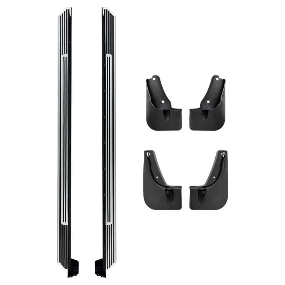 메이튼 사이드 스텝 + 머드가드 세트 캘리그라피 트림 전용 가솔린 / 하이브리드 고객직접설치, 디 올 뉴 팰리세이드 LX3, 현대 277,500원