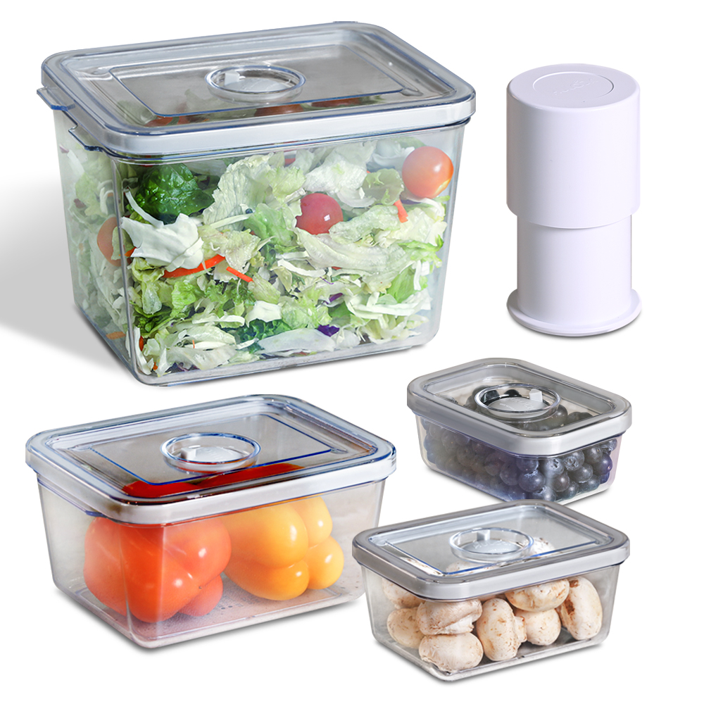 휴락 진공 밀폐용기 뉴트럴그레이 사각 5종 세트 58,700원