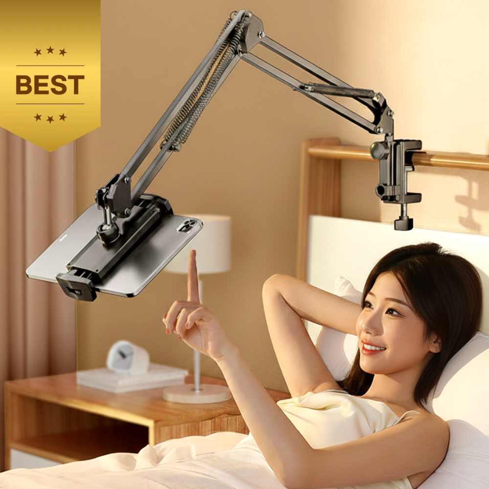 에블모어 완벽고정 침대 핸드폰 태블릿 거치대, 1개, 블랙 16,100원