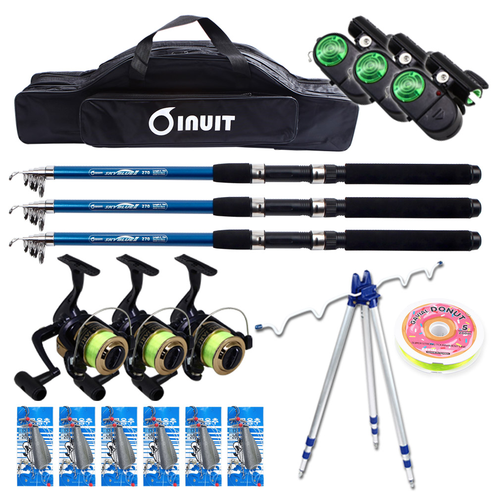 풀세트 릴대3+릴3 삼각대 어신벨 원투낚시세트 스카이블루 180 210 240 58,000원