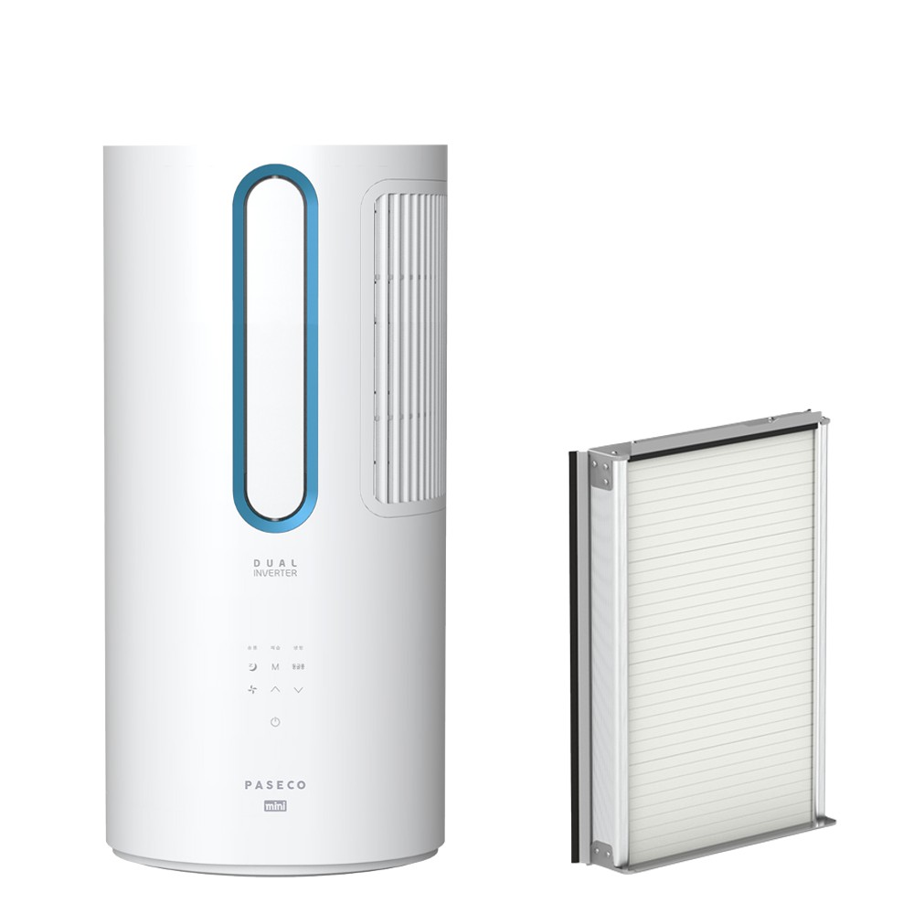 파세코 14.6㎡(4.4평) 25년형 창문형에어컨 미니 메탈블루 방문설치 711,500원