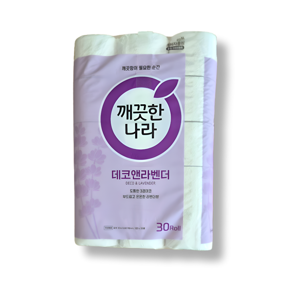 깨끗한나라 3겹 데코 앤 라벤더 30m 30롤 1개, 30m, 30롤, 1개 16,410원