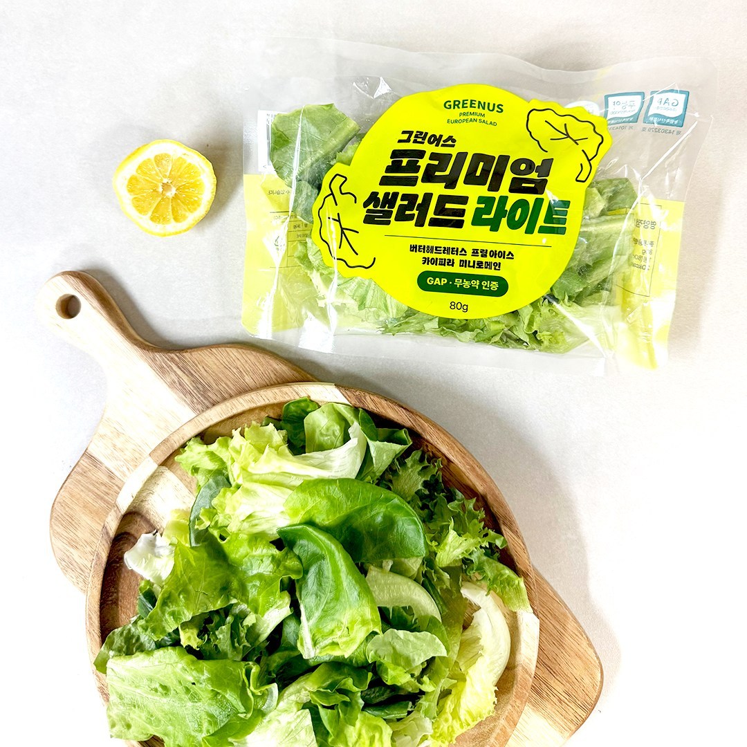 그린어스샐러드 무농약 친환경 유러피안 샐러드 간편 파우치 10,400원