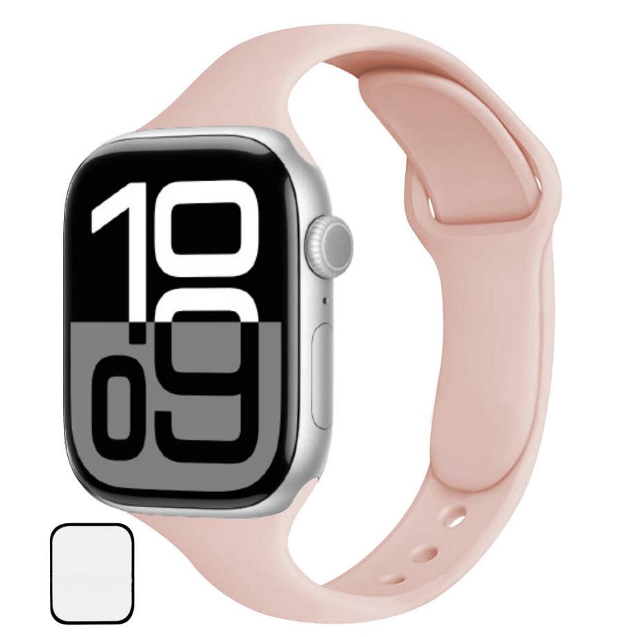 NUBASE 애플워치 호환 슬림 더블 단추 실리콘 스트랩 9,980원