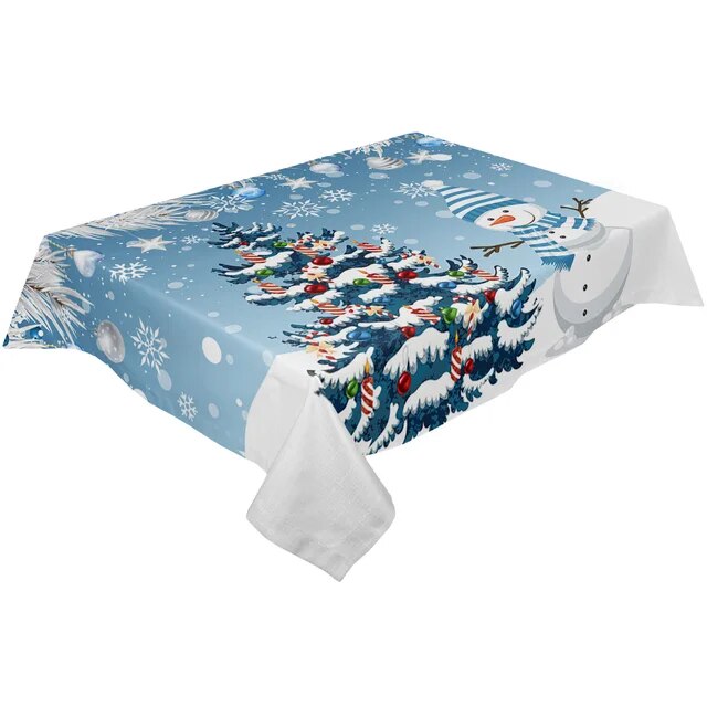 크리스마스 식탁보 홈카페 파티 테이블보 미니멀리스트 눈송이 천, 방수 식사 주방 장식 커버, 85.LXM13148 - 153x305cm, 1개 114,100원