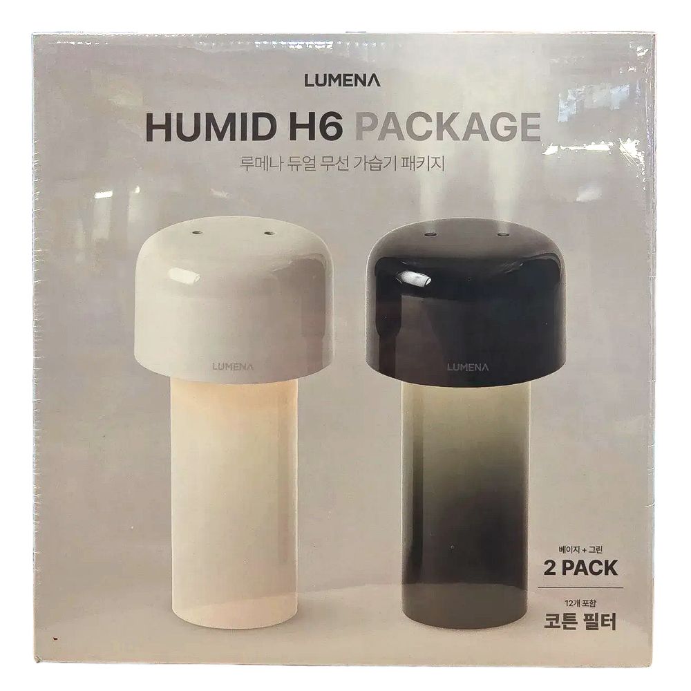 루메나 무선 가습기 1L 세트 베이지+그린 76,050원