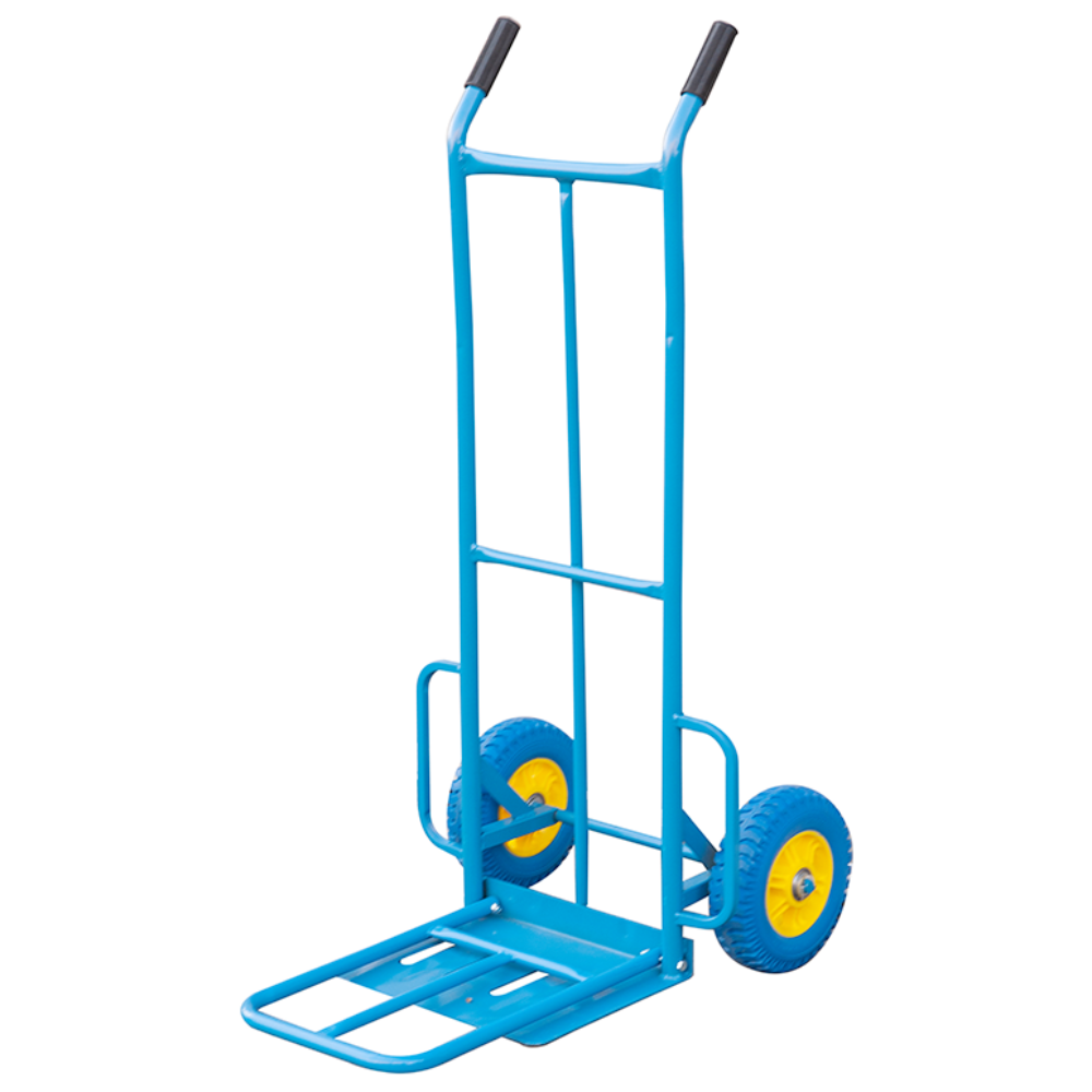 티렉스 카트 구르마 구루마 접이식 핸드카 사각 수레 이륜차 2단 원형, 2단원형(파랑) 발포바퀴(10인치), 1개 98,200원