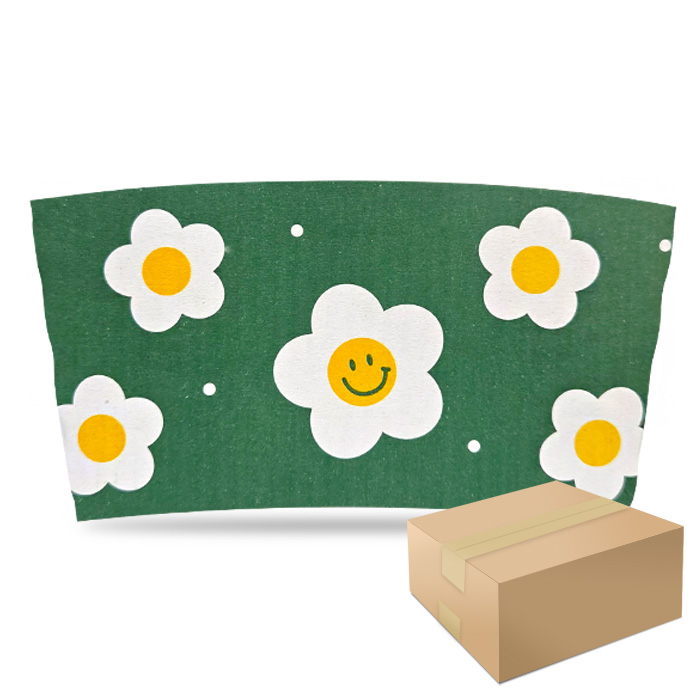 12온스 16온스 20온스 테이크아웃컵 종이컵 아이스컵 98파이 홀더 스마일플라워 1박스 1000개 25,000원