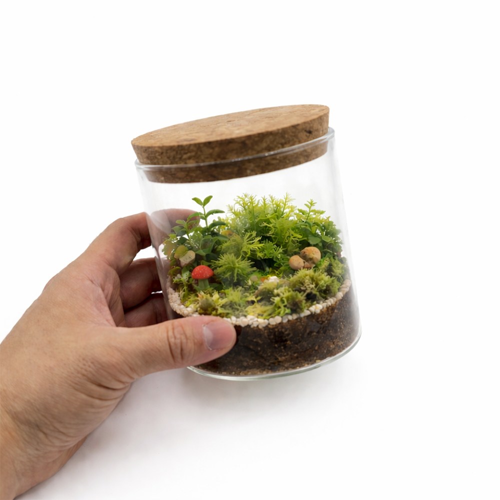 이노브홈 꽃병 테라리움 수경재배 유리 식물 투명 코르크마개뚜껑포함 7,500원