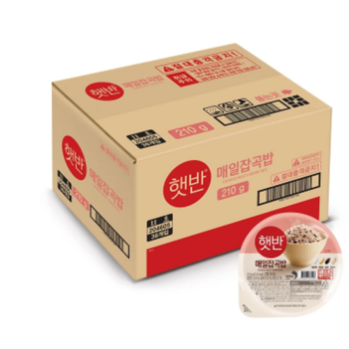 CJ 햇반 매일잡곡밥 210g 36개 38,430원
