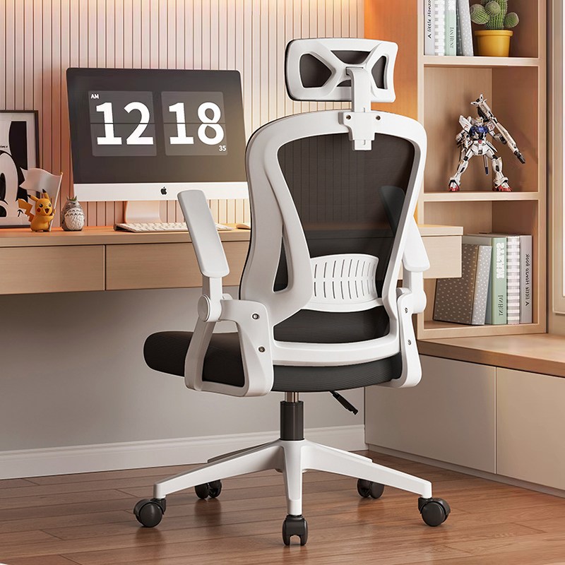 HOMEY NEST 자세교정 공부의자 책상 허리받침 사무용 사무실의자 HN-OC807, 화이트 89,000원