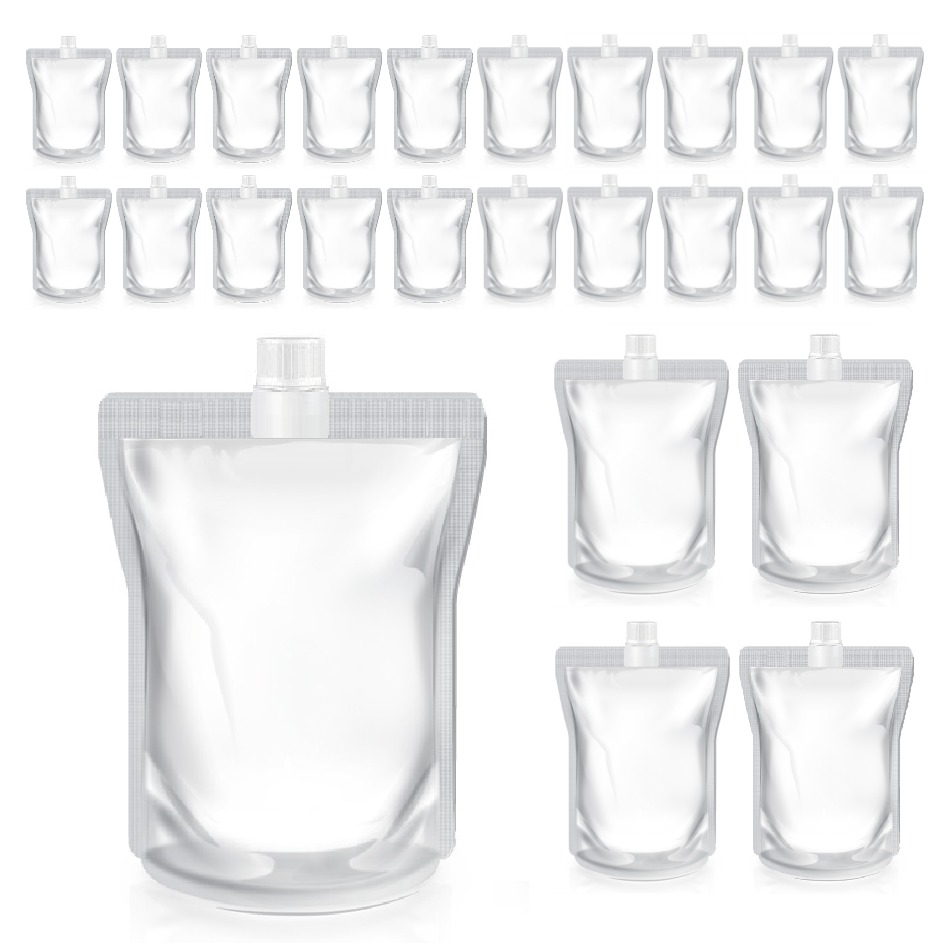 요리를그리다 테이크아웃 음료 투명 스파우트 파우치 500ml 14 x 22 cm, 25개 12,900원