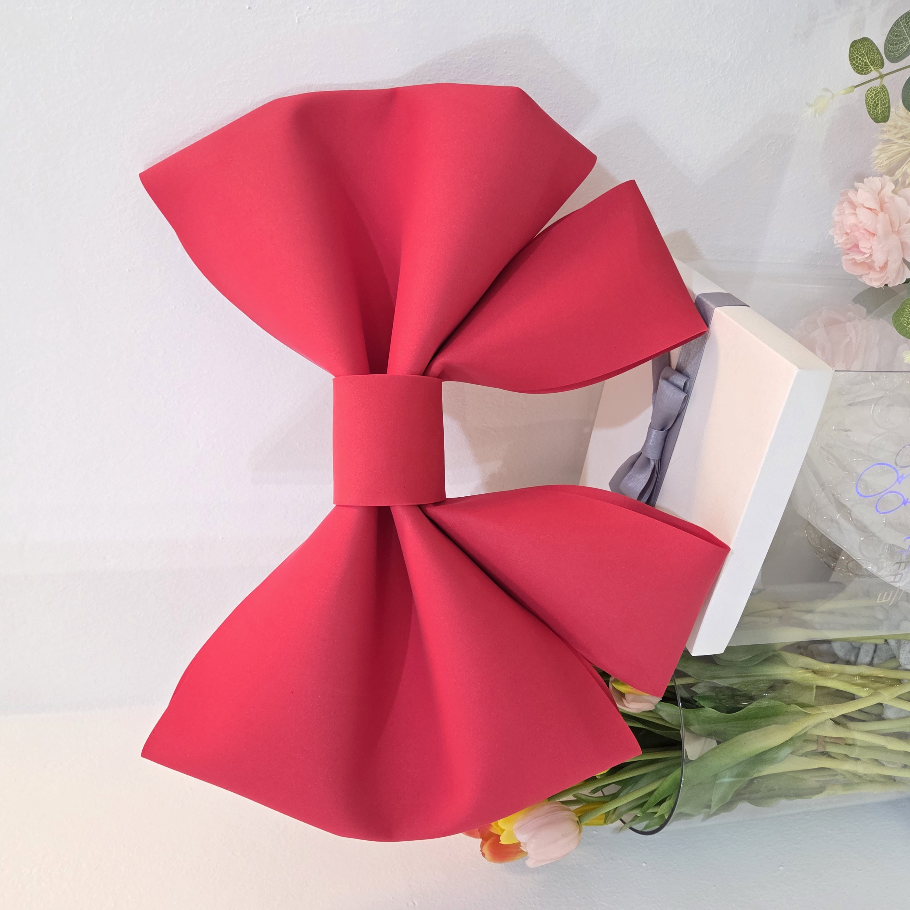 대형 리본 완제품 크리스마스 벽장식 웨딩카 신차 선물 장식 촬영 50센치 26,000원