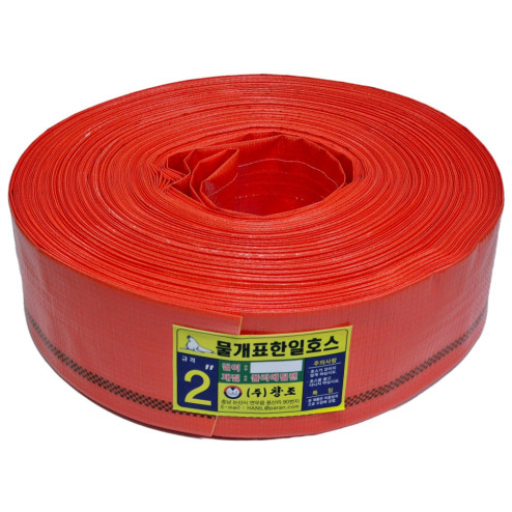 국산 천막호스 38mm - 300mm 60M+(밴드2개포함) 농업용호스 양수기호스, 1세트 13,000원