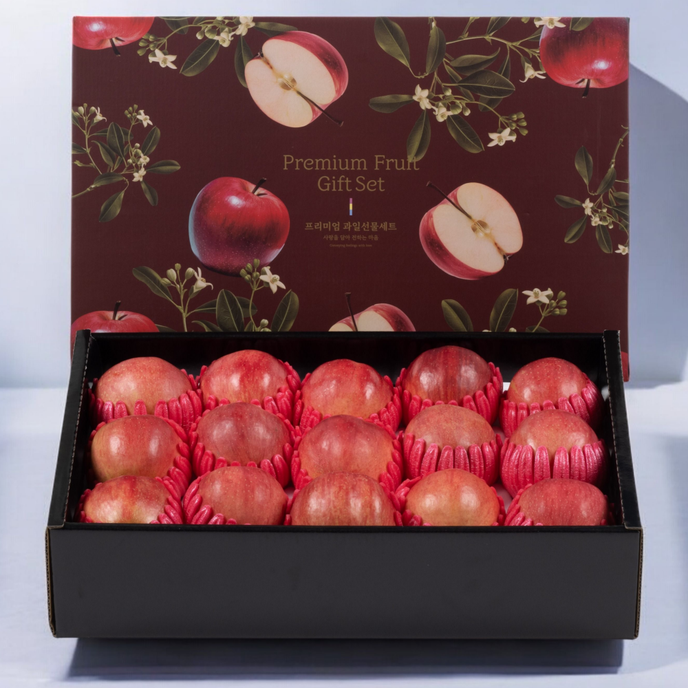 [명절특가] 초고당도 고급 과일 선물세트, 1세트, (3호) 5kg 사과 선물세트 (15과 내외) 63,140원