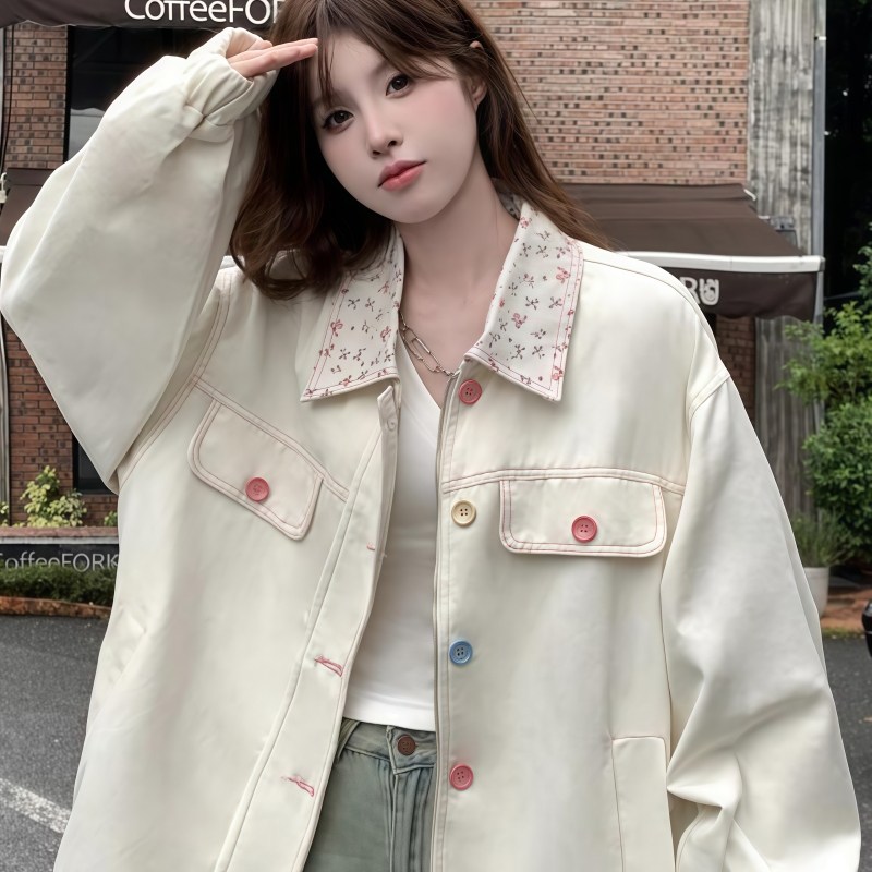 ZAJA 봄 가을 겨울 여성 자켓 도파민 캐주얼자켓 빅사이즈 스위트&유니크한 캐러멜 칼라 디자인 32,900원