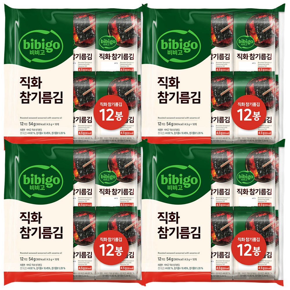 비비고 한달 직화참기름김 12p 19,710원