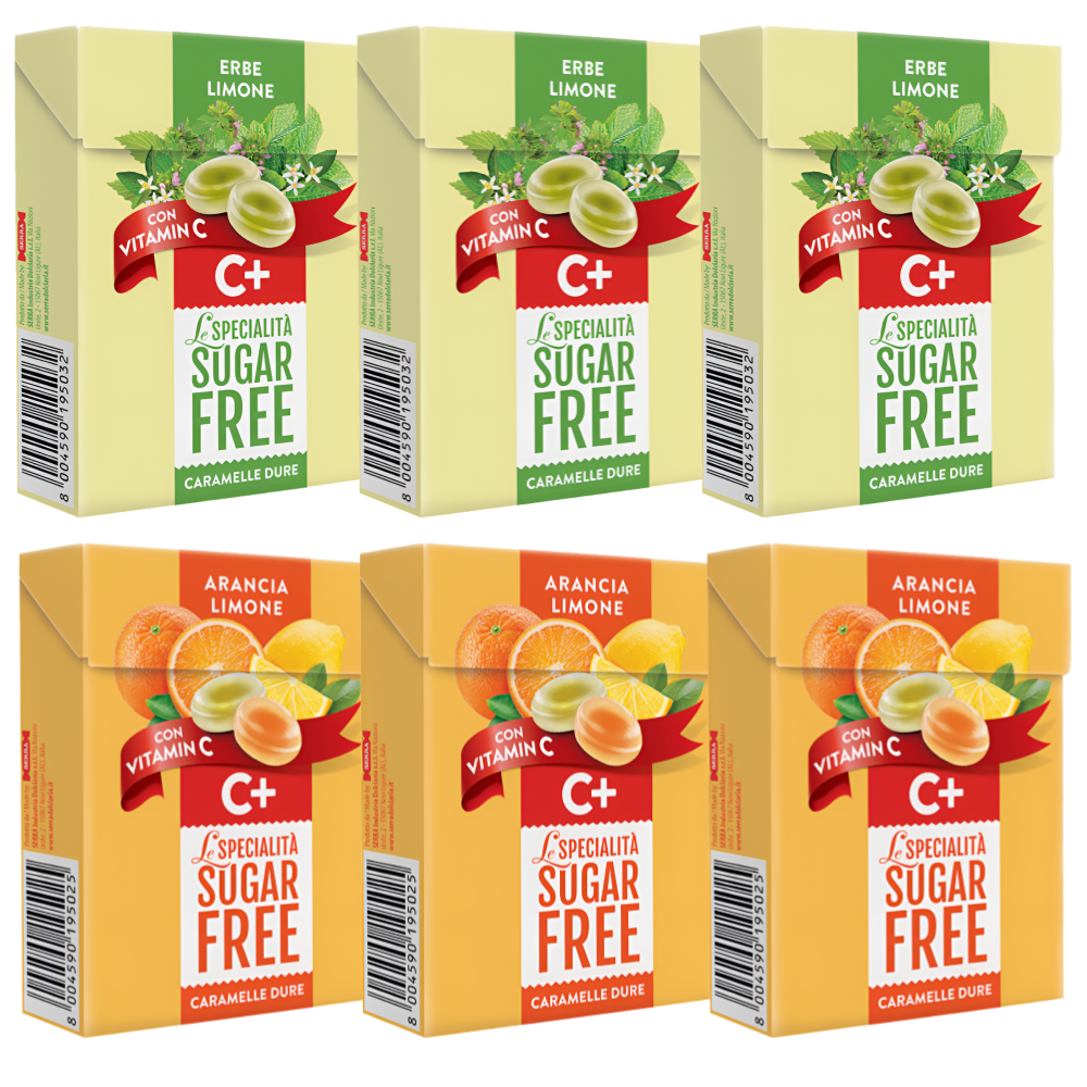 세라 슈가프리 비타민C 오렌지&레몬+레몬&허브 캔디 2종세트 클릭박스 무설탕 과일캔디, 1세트, 300g 19,800원