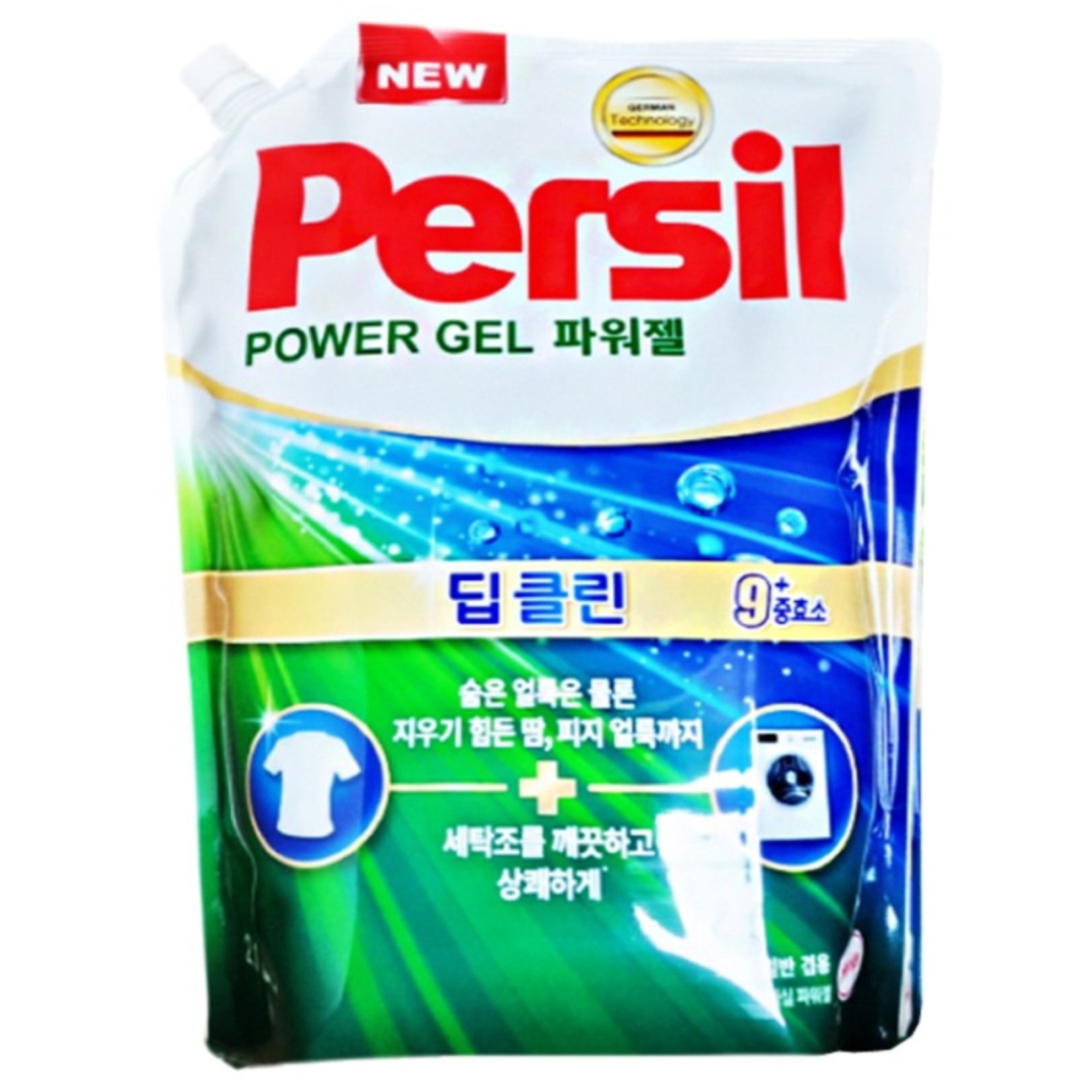 퍼실 딥클린 파워젤 일반용 액상세제 리필, 1개, 2.1L 12,300원