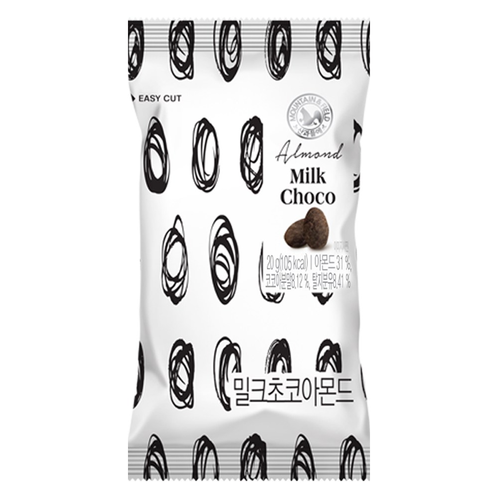 산과들에 밀크 초콜릿 아몬드 초코볼, 20g(1개), 30개 20,800원